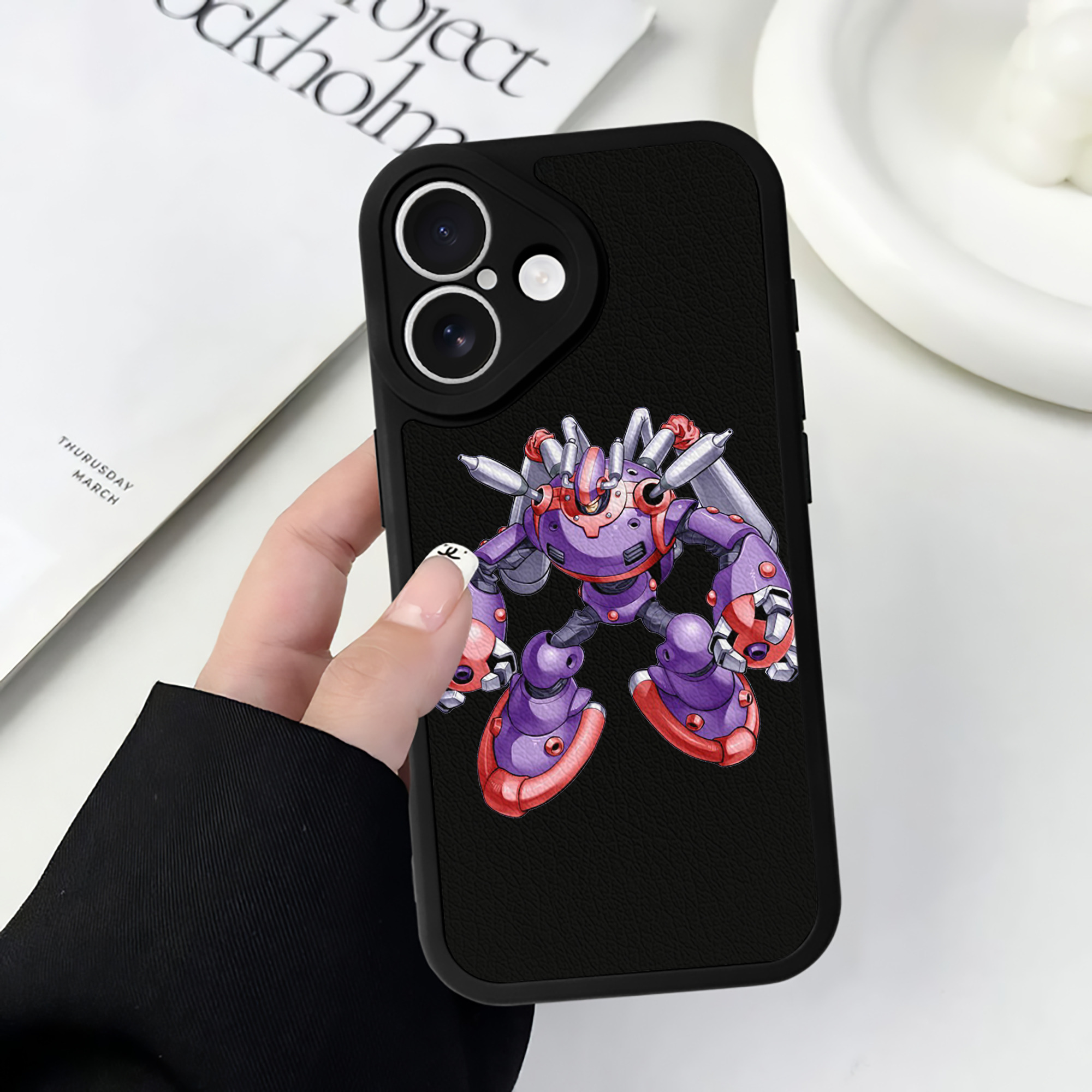 （画像用） 遊☆戯☆王 Yu-Gi-Oh! 【iPhone 16シリーズ対応】シリコンスマホケース（レザー調） 材質：シリコン